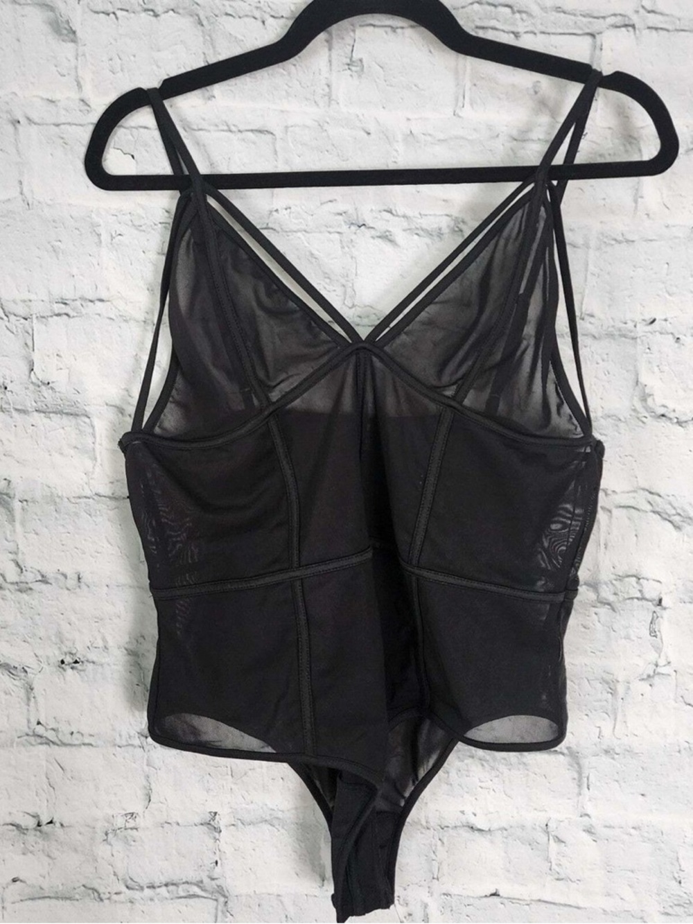 Fashionnova Strappy Sheer Bodysuit - Picture 3 of 7